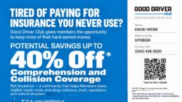 Good Drivers Savings 40% Comprehension and Collision Coverage